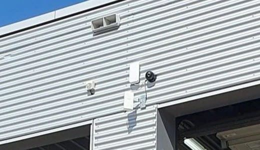 Videoüberwachung an einer Außenfassade